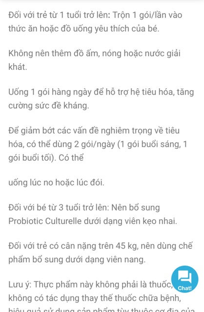 [Hàng Mỹ] Hộp men bột uống Culturelle 30 gói/50 gói.