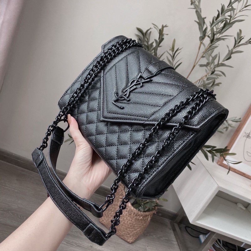 Túi Đeo Chéo, Túi Nữ Ô Trám Size 25 Khóa Đen Cao Cấp Giá Rẻ Y1