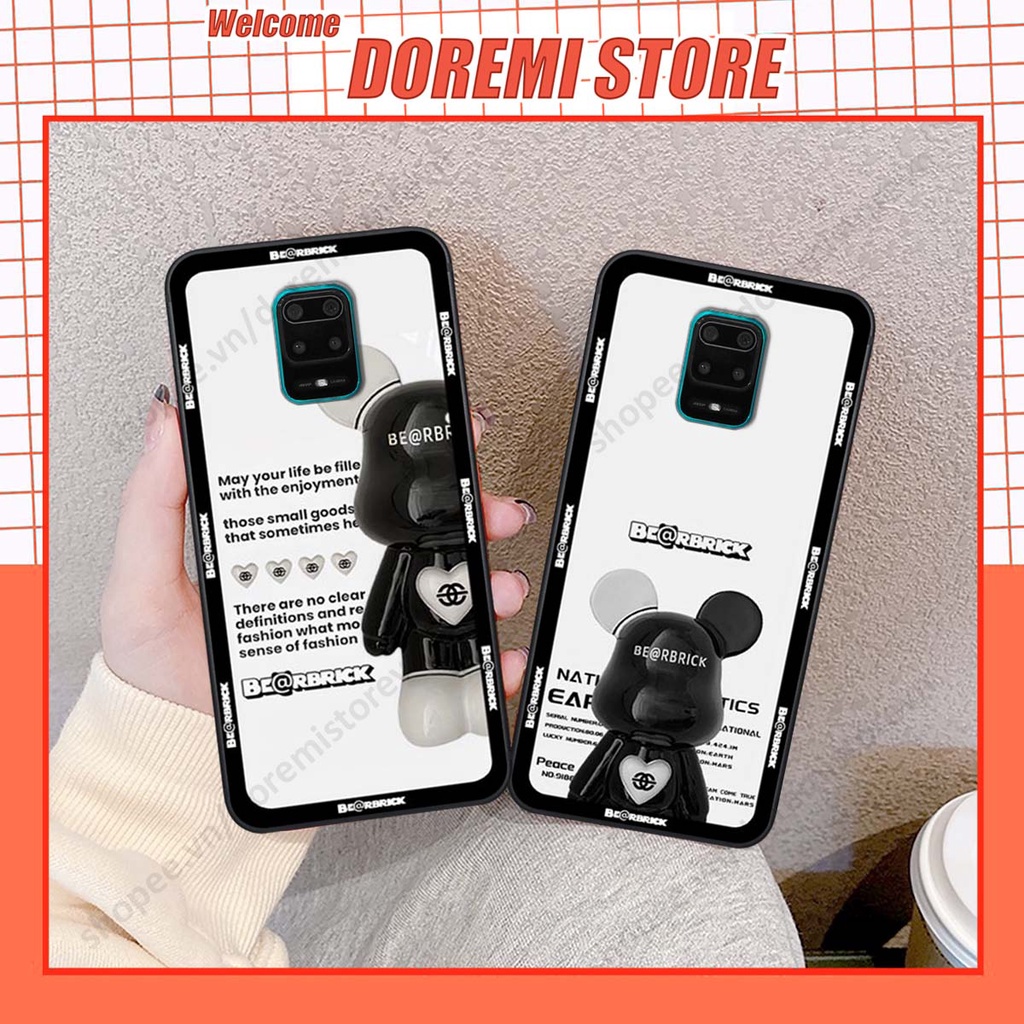 Ốp lưng Xiaomi Redmi Note 9 / Note9s / Note 9 Pro phiên bản bear brick, drew house siêu đẹp Doremi Store