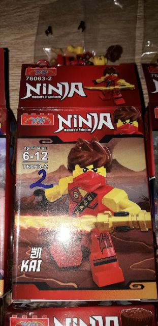 Set 6 hộp lắp ráp Ninja 76063 trọn bộ