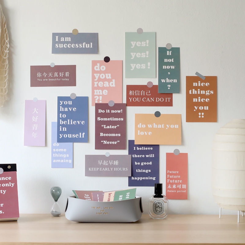 Bộ 15 Miếng Dán Tường DIY Họa Tiết Scandinavian Tinh Tế Trang Trí Nhà Cửa