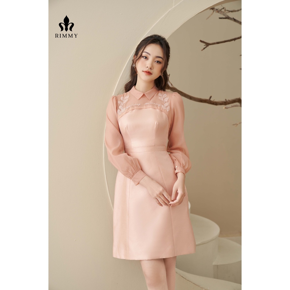 Đầm thiết kế Rimmy hồng nude Catherine [VA04-0122]