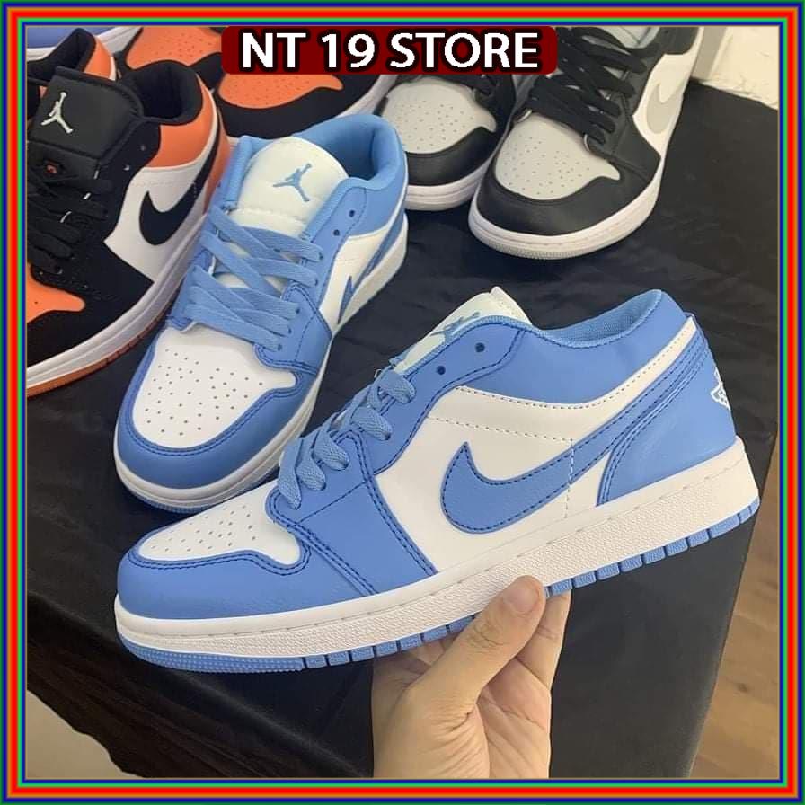 Giày sneaker JORDAN 1 thấp cổ màu xám xanh , Giày thể thao jordan 1 low xám paris nam nữ hottrend mùa hè 2022