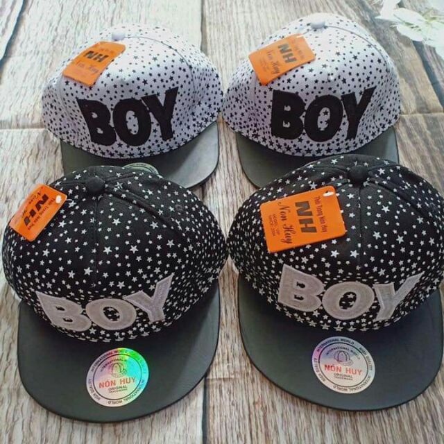 Mũ bé trai hip hop ( BOY)