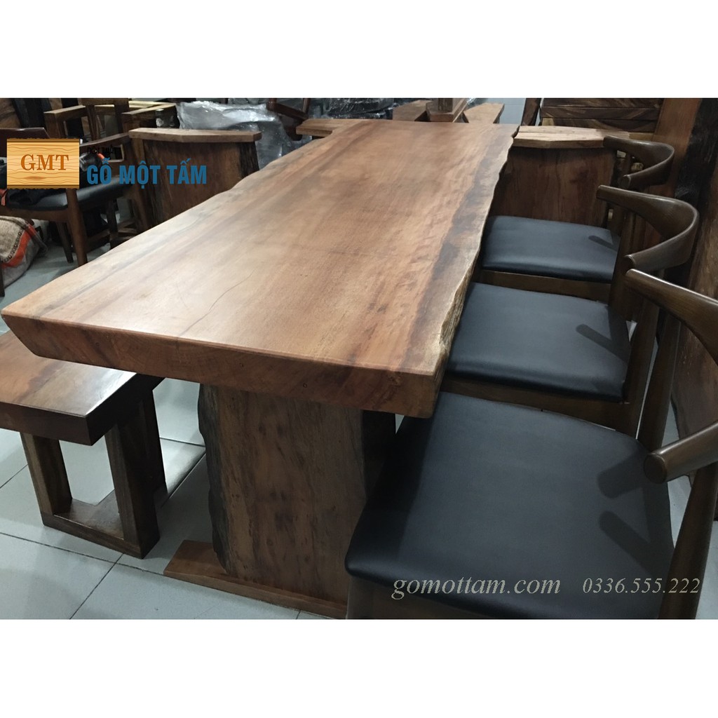 Mặt bàn gỗ Gụ nam phi dài 1,8m
