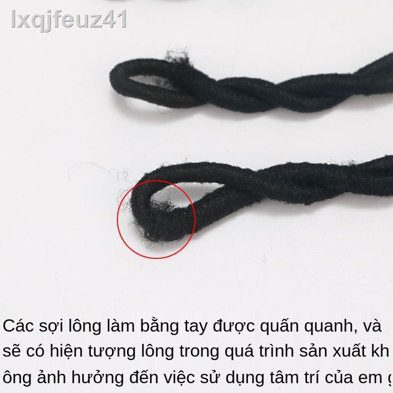 Sản phẩm mới♗◘Dây cao su buộc tóc đen buộc tóc đĩa người lớn phụ kiện tóc có độ đàn hồi cao đơn giản cơ bản kiểu tóc đuô
