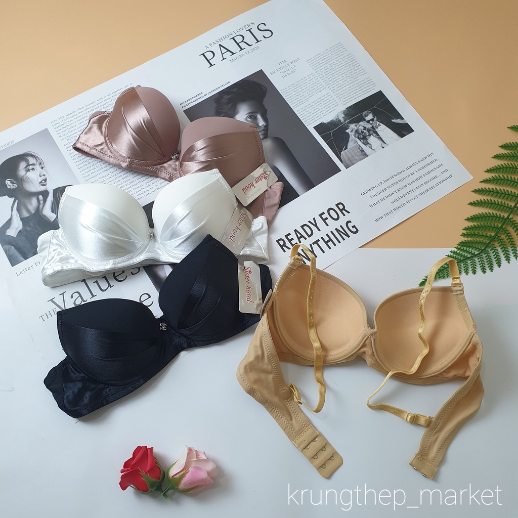 ÁO LÓT SISTERHOOD 689 , ĐỆM NHẸ , CÓ VIỀN VẢI BÓNG , CÓ GỌNG HÀNG THÁI LAN