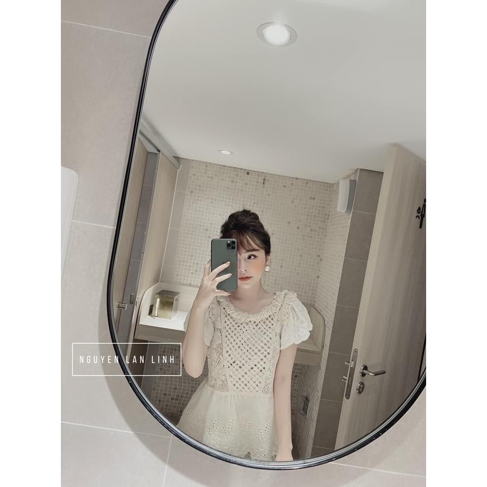 Áo Ren Tay Bồng Cổ Viền_Xưởng May Quang Anh