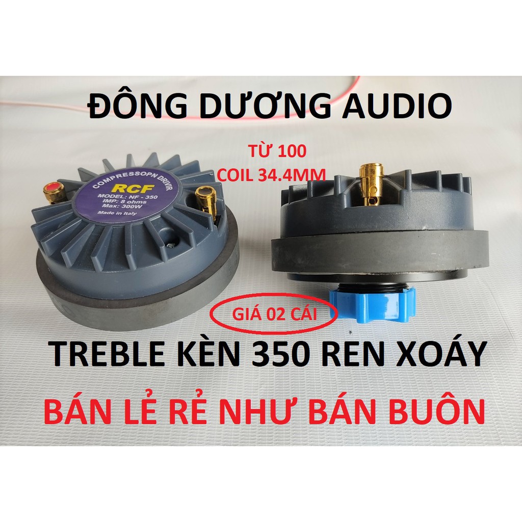 HÀNG BÁN TƯƠNG TÁC - 2 CỦ LOA TREBLE 350 RCF NẮP NHỰA REN XOÁY - LOA TRÉP SÂN KHẤU