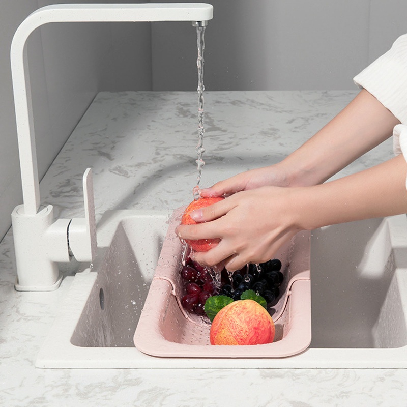 Rổ Đựng Đồ Dùng Bằng Nhựa Thiết Kế Thoát Nước Siêu Tiết Kiệm Không Gian Tiện Dụng Cho