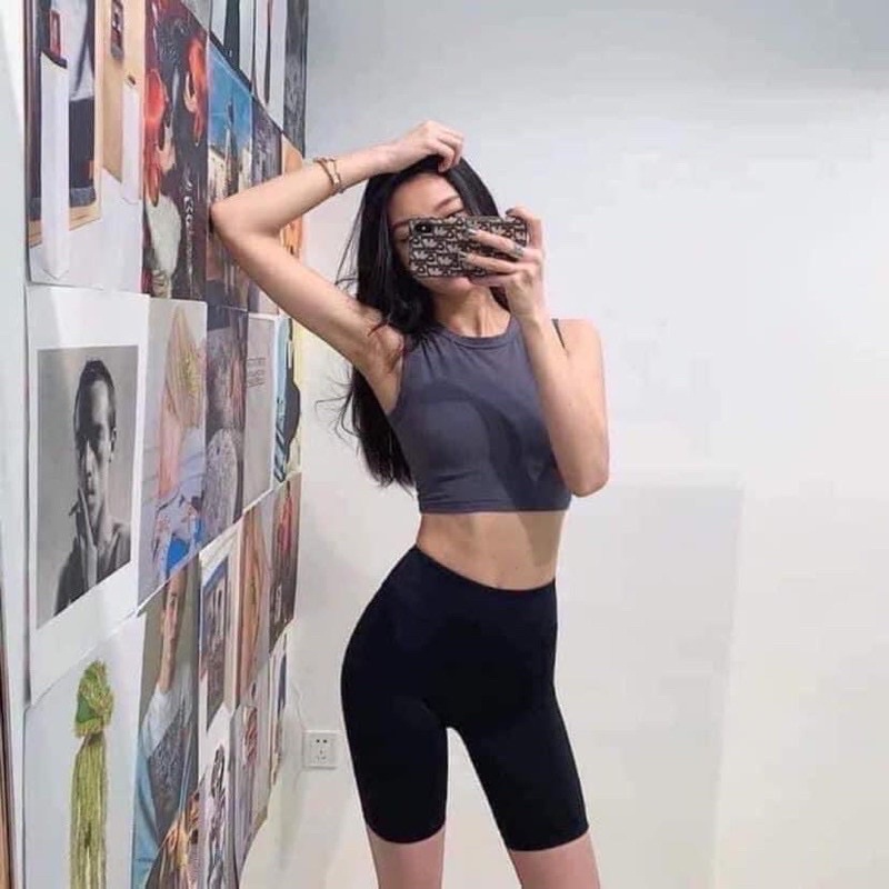 Quần legging đùi - com bo 3 quần legging nữ co dãn thoải mái