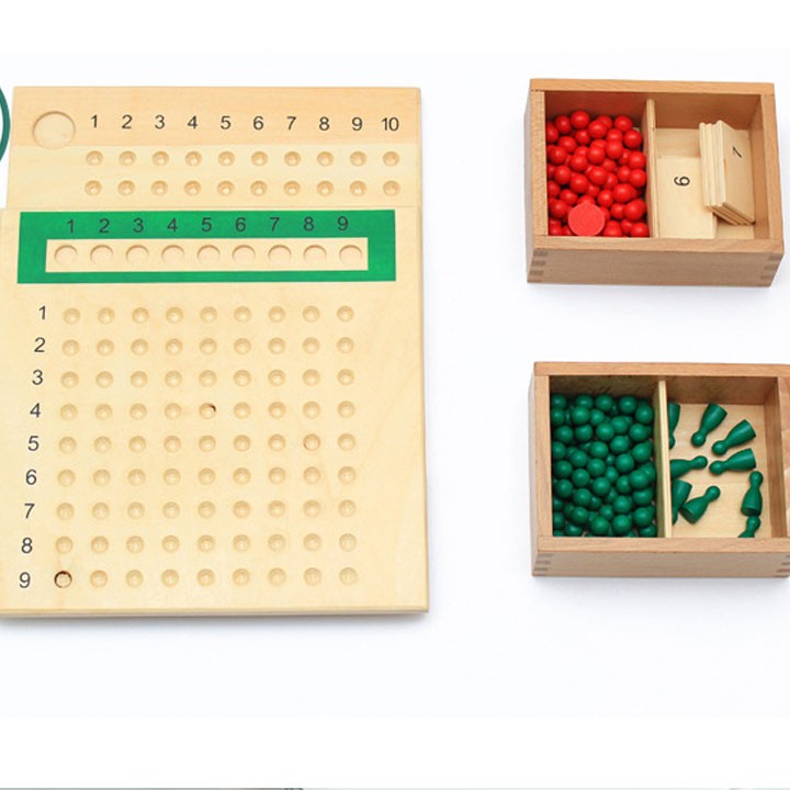 Bảng Dạy Trẻ Tính Nhân Chia Bằng Gỗ – Giáo Cụ Montessori Toán Học