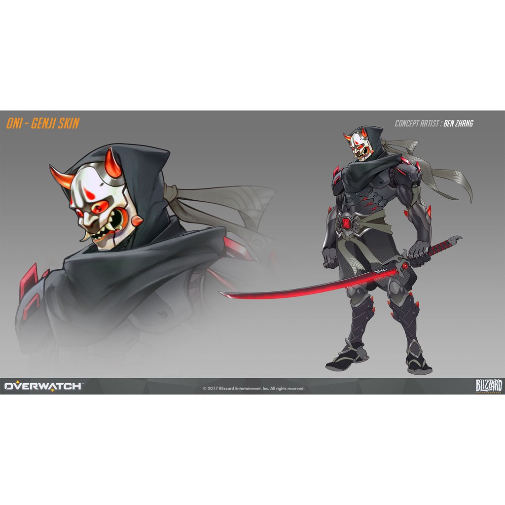 Mô hình thanh Genji oni 22-25cm - Overwatch | Baystore