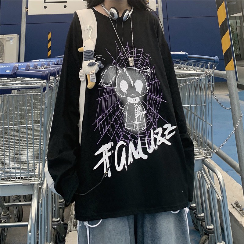 Áo thun tay dài form rộng Famuzz NEKO.SG, Áo thun Streetwear ulzzang SWT25