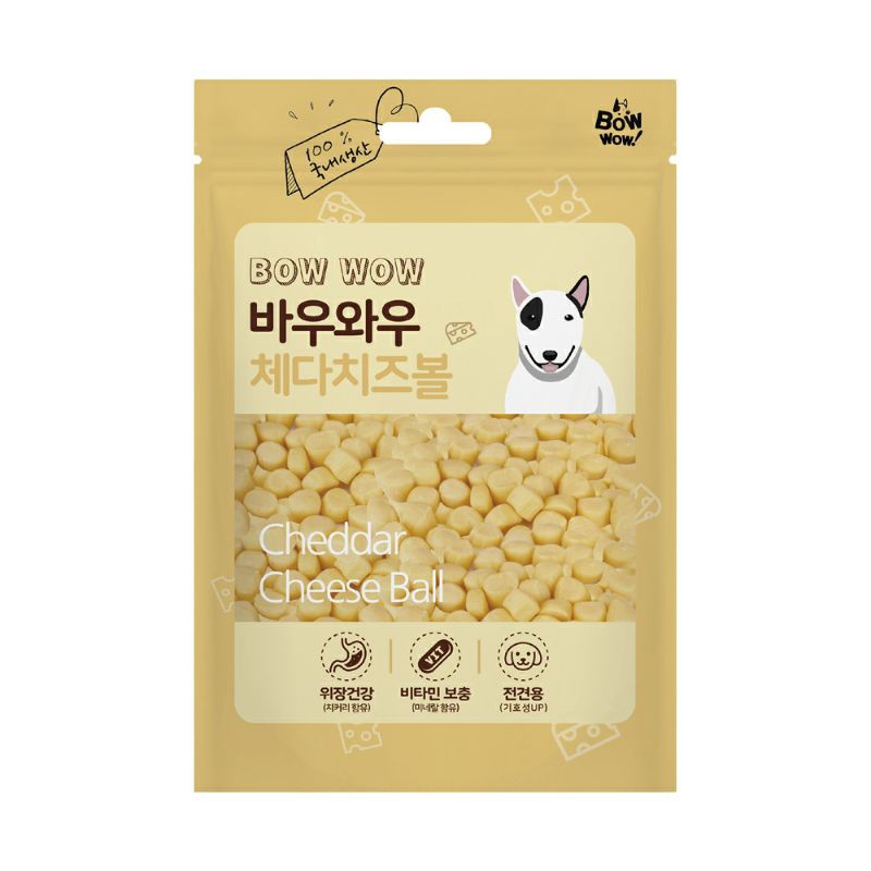 Bánh thưởng cho chó Phô mai viên Bowwow Cheese ball 100g