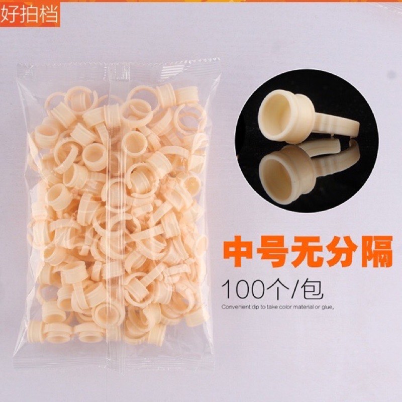 Nhẫn silicon dùng trong phun xăm, nối mi.