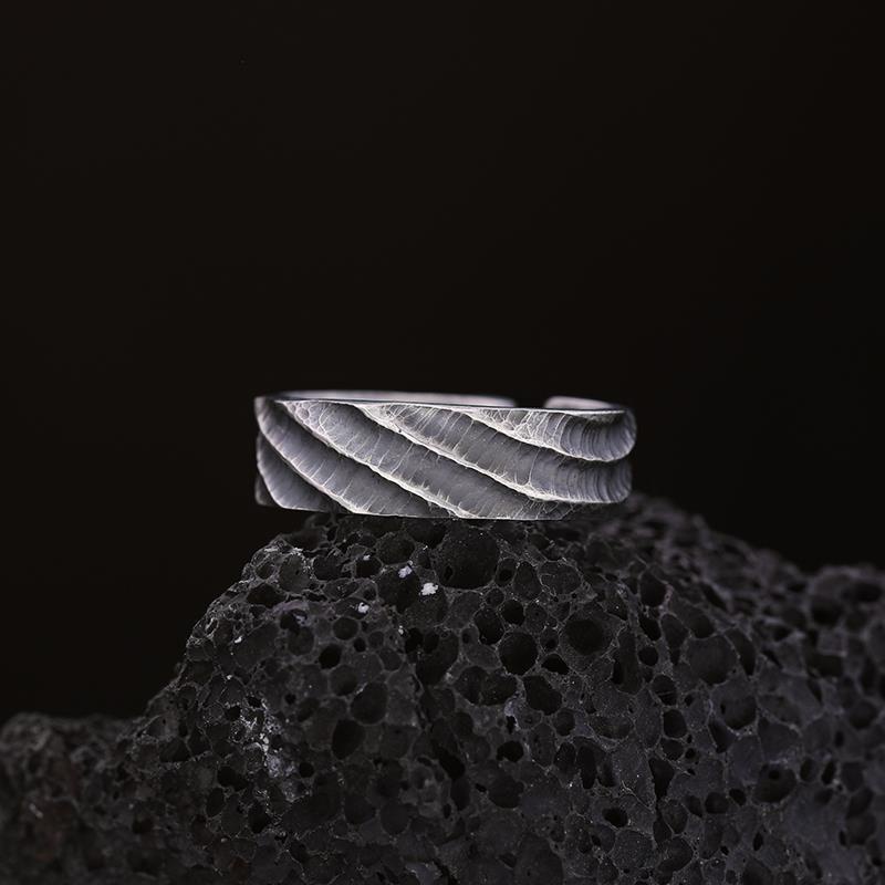 Nhẫn Nam TITAN Đơn giản Cá tính mạnh Làm như cũ Cổ điển Làm bằng tay Thiết kế ban đầu NH-233