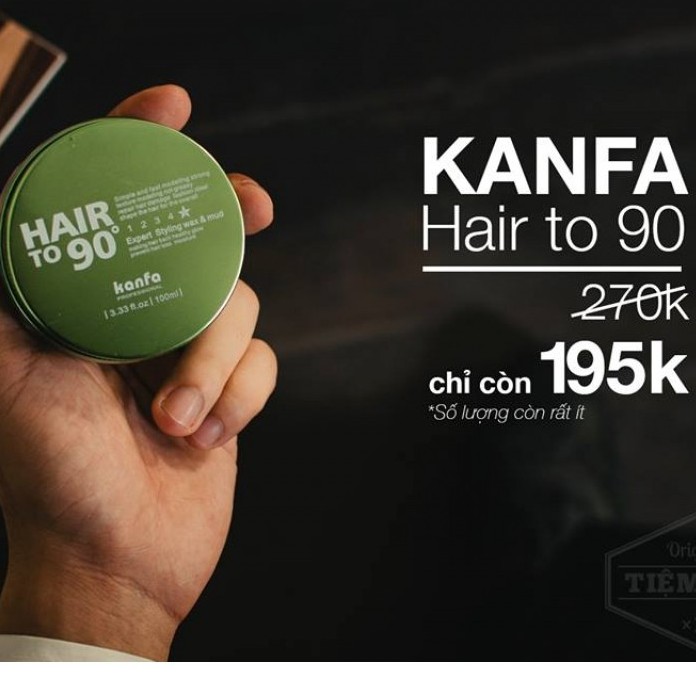 Sáp Vuốt Tóc Hair To 90 Kanfa 3 MÀU CỰC CHẤT