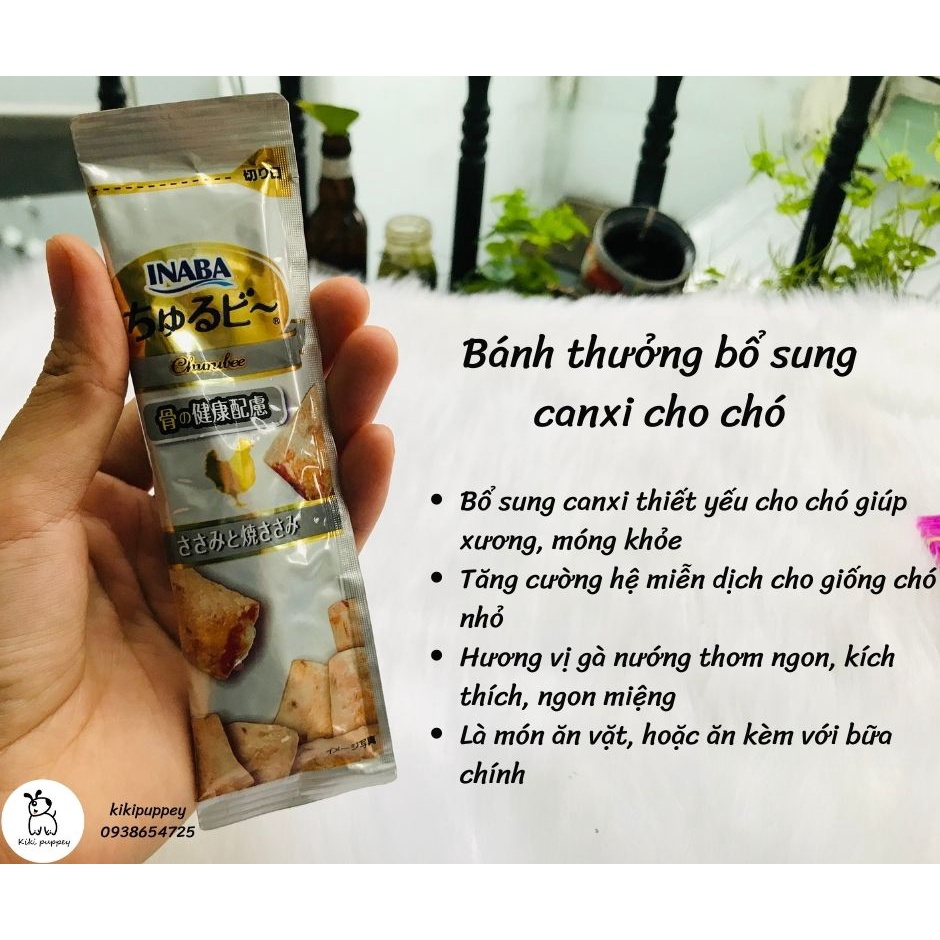 Bánh thưởng Bổ sung canxi cho chó Churu Bee For Dog Grilled Chicken Fillet With Calcium