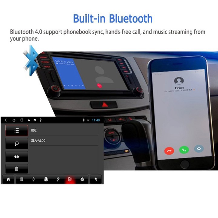 Màn hình DVD Android cao cấp 9-10 inch Wifi, 4G dùng cho tất cả các loại xe ô tô LV–AD900 2+32 - Hàng cao cấp