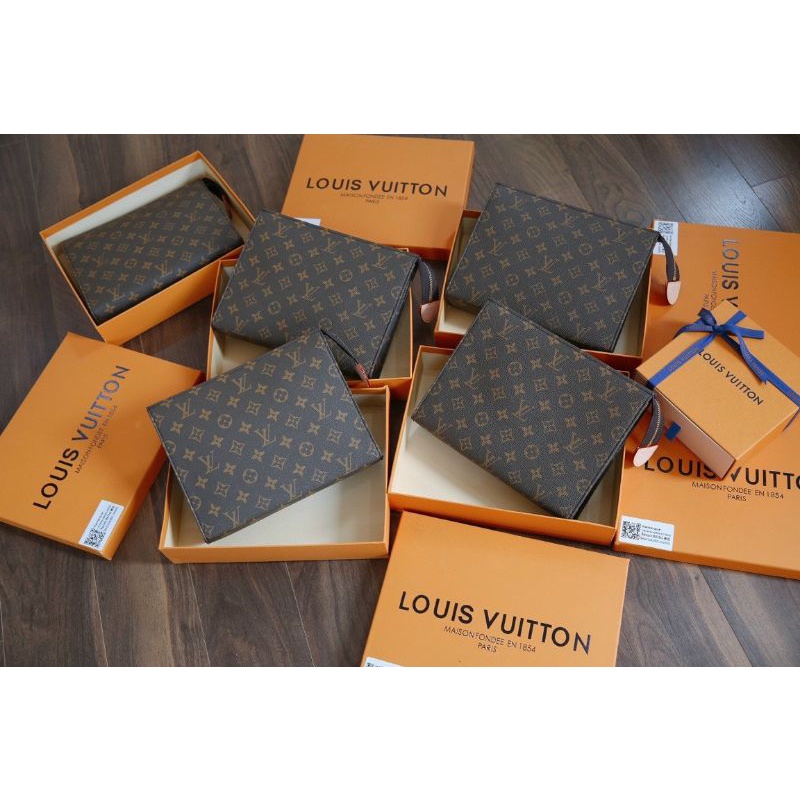 Clutch nữ LV cầm tay sz26cm da đẹp chuẩn fullbox