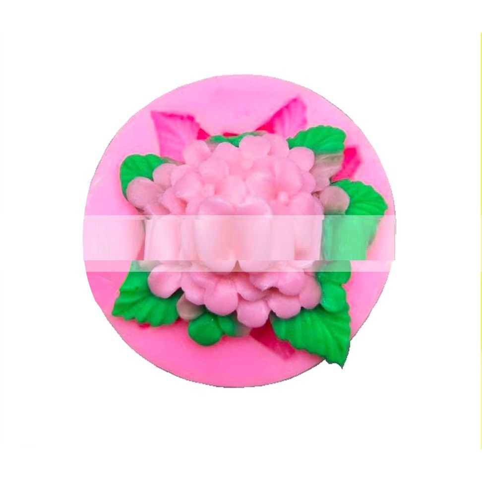 Khuôn siliocn 3d làm bánh làm rau câu mẫu Cẩm Tú Cầu