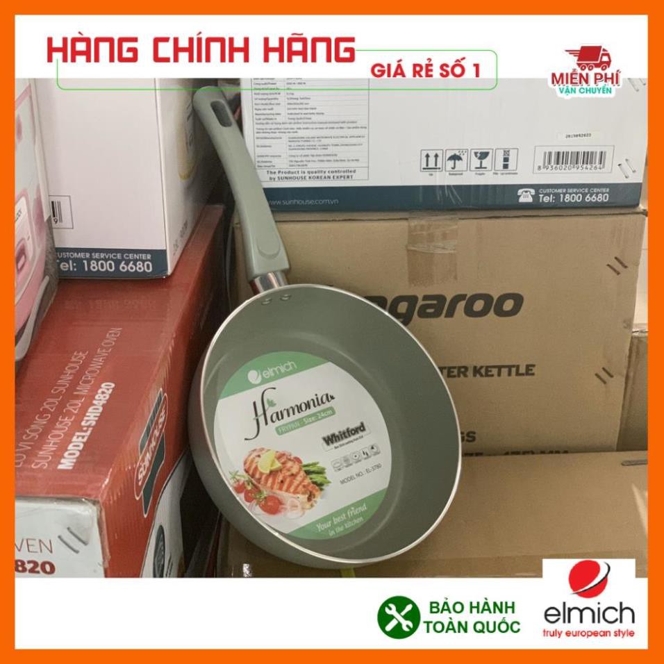 CHẢO CHỐNG DÍNH ELMICH HARMONIA 24CM, CHẢO CHỐNG DÍNH BẾP TỪ ELMICH 24CM