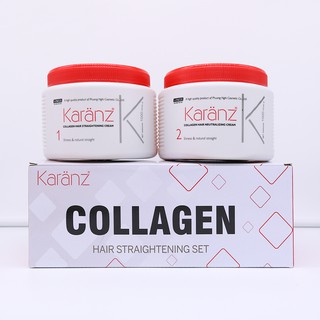Bộ kem duỗi siêu mượt, hương nhẹ Karanz Hair Straightening Set 1000ml