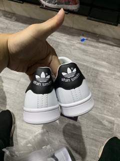 < FLASH SALE > VIDEO + ẢNH THẬT > Giày Sneaker Stan Smiths Trắng Gót Đen