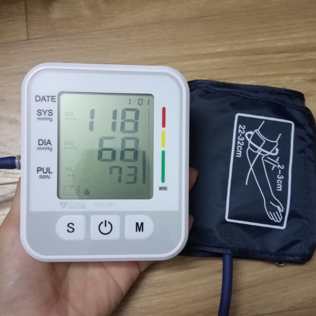 Máy đo huyết áp bắp tay Electronic Intellisense công nghệ Nhật Bản - Phát hiện rối loạn nhịp tim