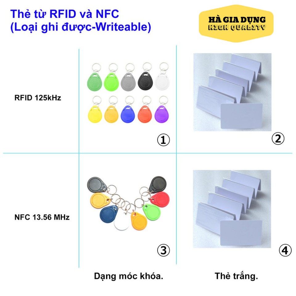 Thẻ Sao Chép Chip Proximity Và Chip Mifare Làm Thẻ Thang Máy, Thẻ Nhân Viên Và Thẻ Gửi Xe