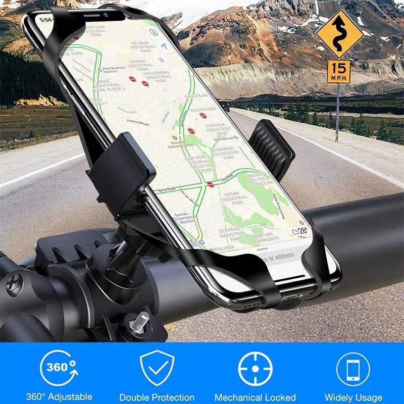Giá đỡ điện thoại gắn tay cầm xe máy xe đạp tiện lợi | BigBuy360 - bigbuy360.vn