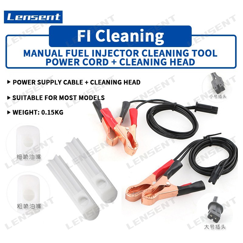 Lensing Universal Car motorcycle Fuel Injector Flush Cleaner Jet Nozzle Cleaning Tool DIY Auto Clean