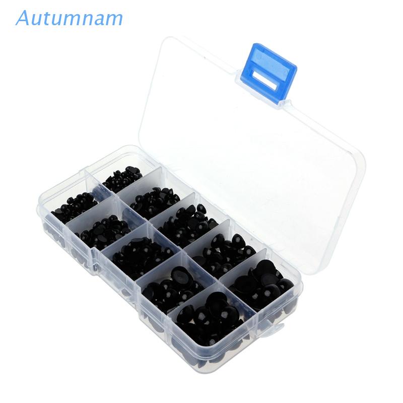 Bộ 760 mắt nhựa màu đen 4-10mm cho búp bê gấu bông
