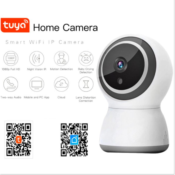 Camera IP Trong Nhà Bám Chuyển Động 1080P Tuya SmartHome