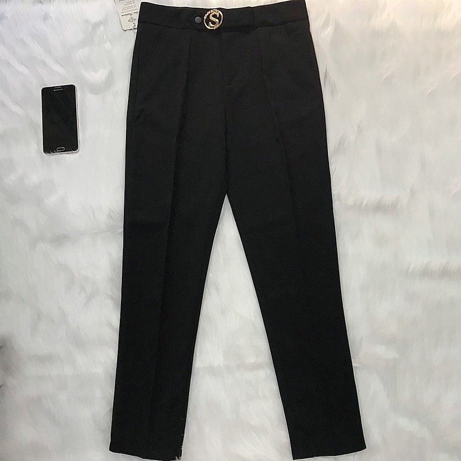 Quần Baggy quần tây công sở nữ đính khoen tròn vải tuyết mưa siêu sang nha | BigBuy360 - bigbuy360.vn