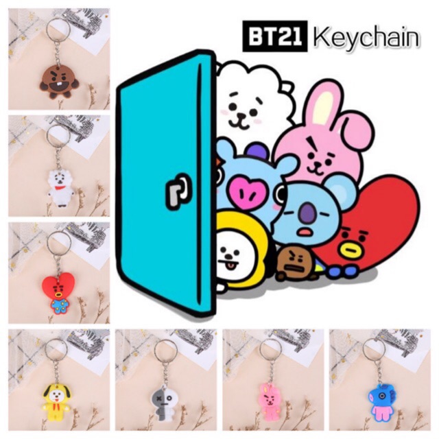 Móc Chìa Khóa Hình Các Nhân Vật Bts Bt21