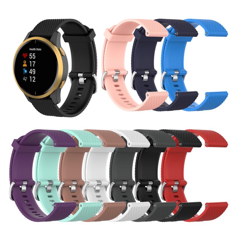 Dây Đeo Silicon Dài  20mm Thay Thế Cho Đồng Hồ Thông Minh Garmin Venice Size L / S Size