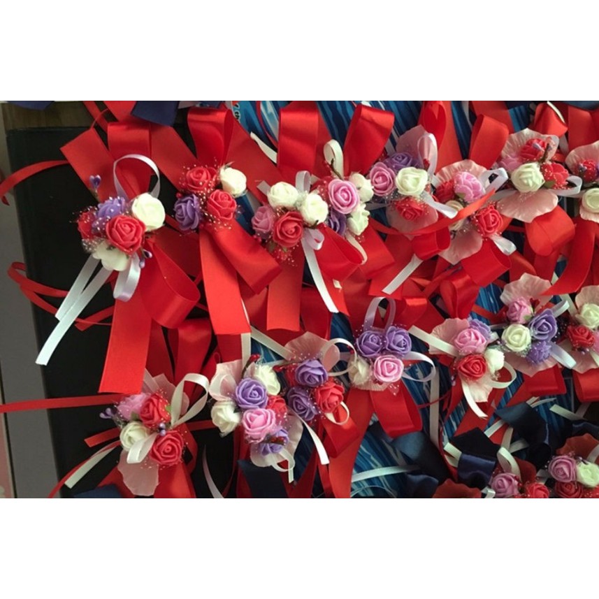 Hoa xốp trang trí vòng hoa