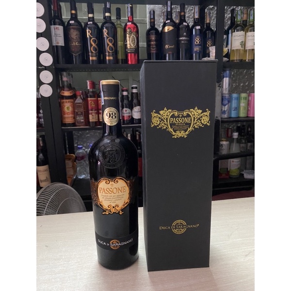 Vang Đỏ Ý PASSONE Puglia 15 750ml-Tặng hộp Giấy và Túi xách Giấy