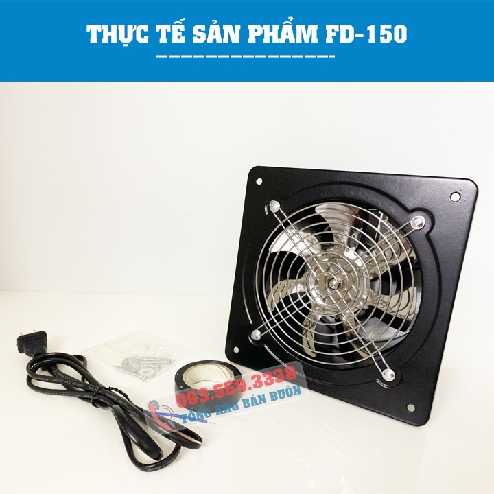 Quạt Hút Gió, Quạt Thông Gió , Quạt Hút Mùi Nhà Bếp , Nhà Vệ Sinh , Phòng Ngủ FD-150 , FD-200 công xuất 40 - 80W | BigBuy360 - bigbuy360.vn