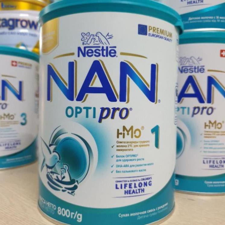 [Đóng thùng carton+Chèn xốp] Sữa Nan Nga HMO đủ số 1,2,3,4 800g Date update mới nhất