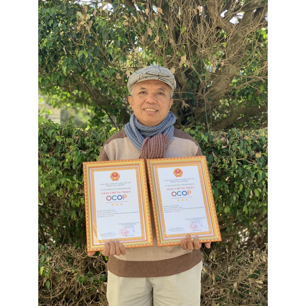 Chuối Sứ  sấy dẻo An Hoà Farm đạt chứng nhận Ocop 3 sao Khánh Hòa