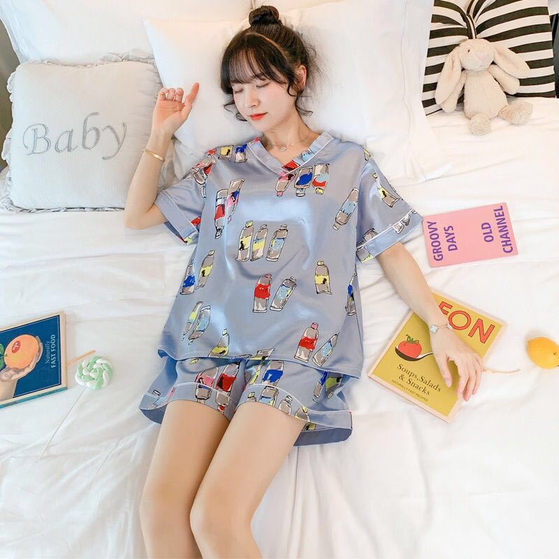 Lụa băng Ngắn tay Đồ mặc nhà Đồ ngủ yy001 #2 | BigBuy360 - bigbuy360.vn