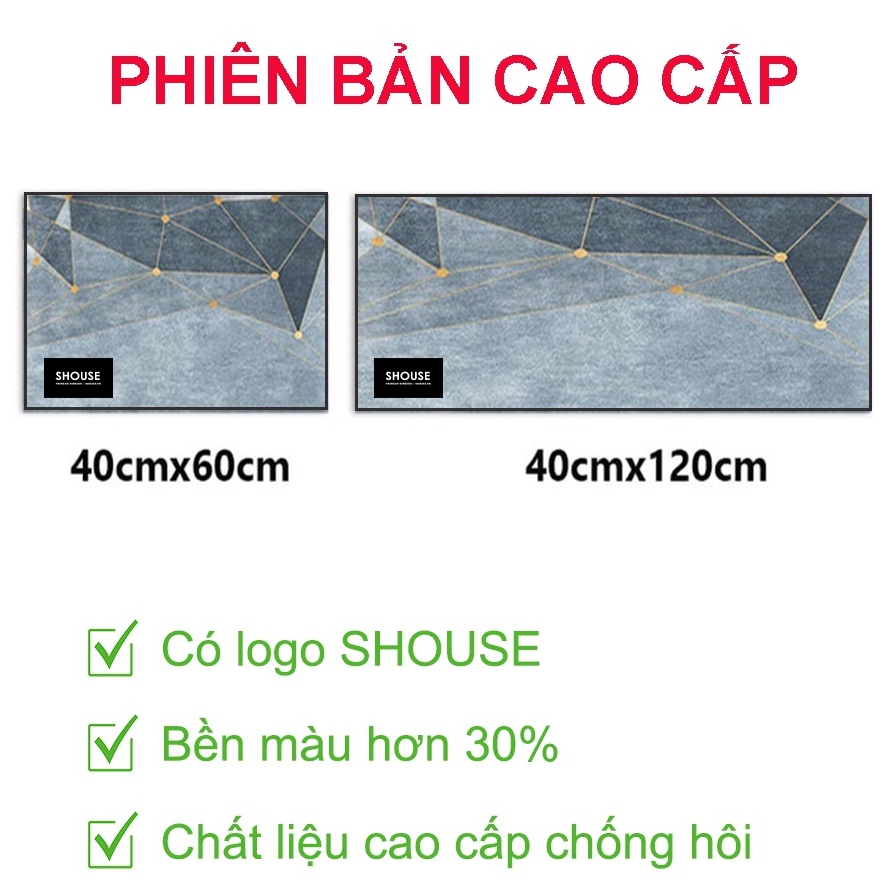 Thảm Lau Chân Chùi Chân nhà bếp SHOUSE chống trượt hình thú 3d trải sàn phòng khách cao cấp giá rẻ đế cao su hút nước