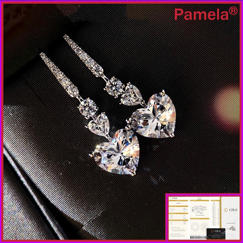 Bông tai Moissanite thời trang sang trọng hàng bán chạy