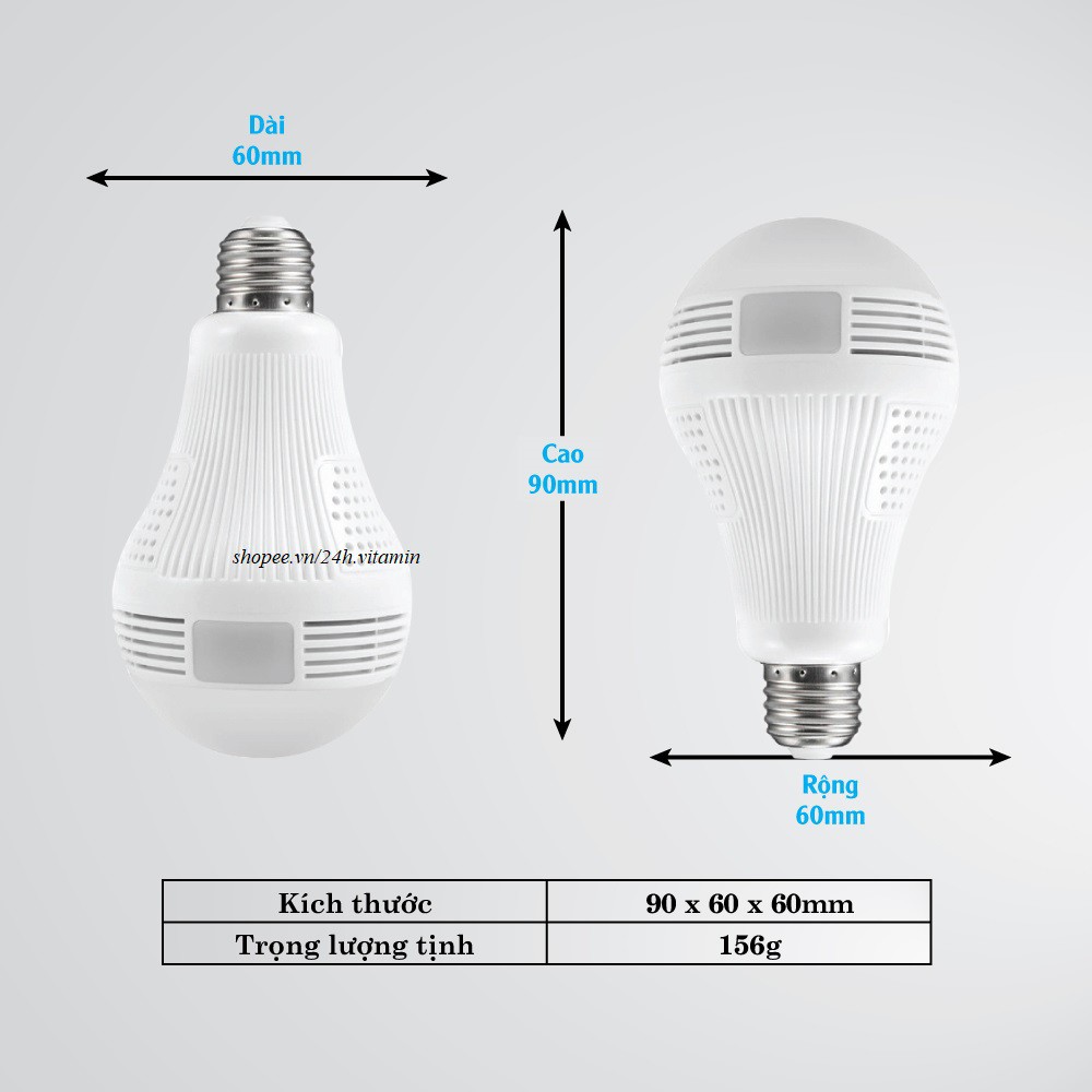 Camera wifi yoosee bóng đèn HD960P hình ảnh sắc nét, góc rộng 360 độ | BigBuy360 - bigbuy360.vn