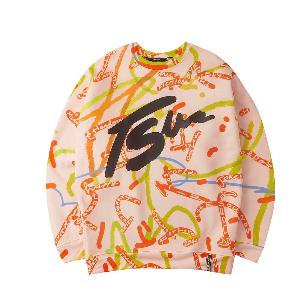 Áo Sweater TSUN Sprinkle - Hồng - Unisex