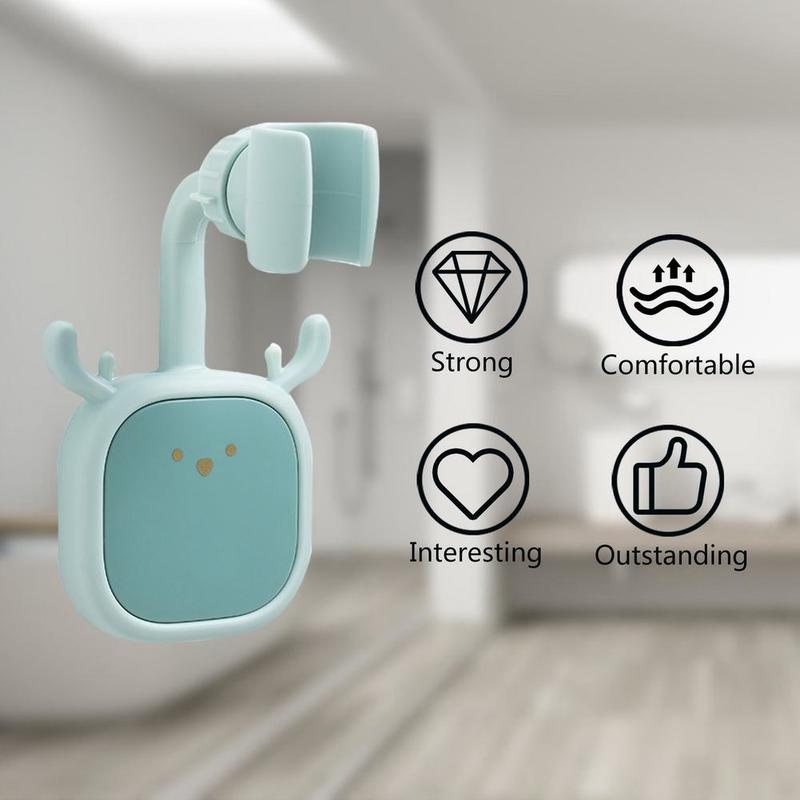 360° Giá Đỡ Vòi Hoa Sen Gắn Tường Tự Dính Có Thể Điều Chỉnh Tiện Dụng Cho Nhà Tắm