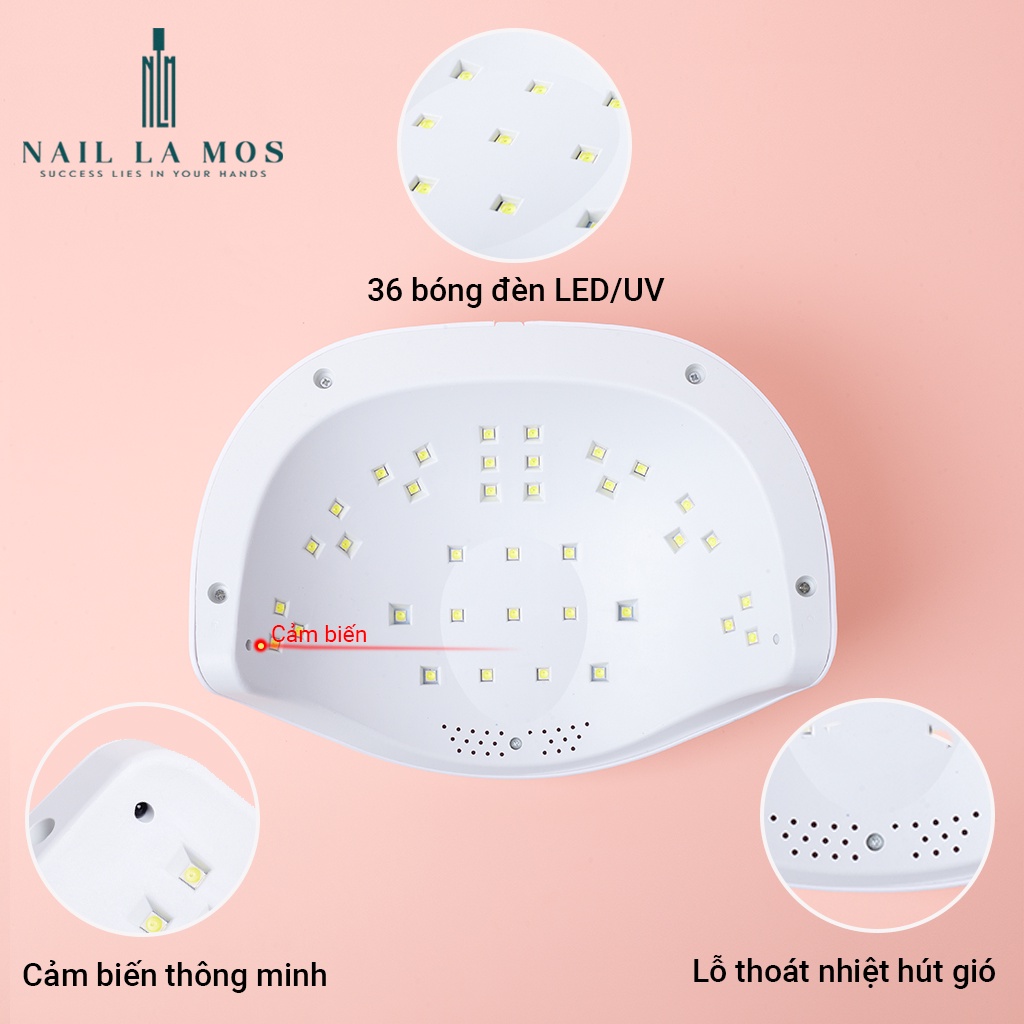 Máy hơ gel T2 72W 2in1 36 bóng đèn led/uv - Hàng chính hãng bảo hành 6 tháng